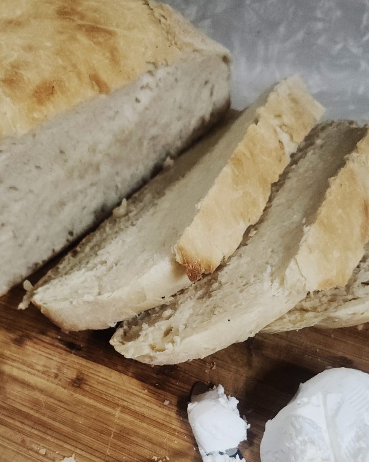 Sliced quick crusty bread